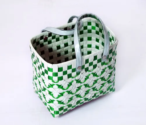 Standard Lunch Bag-white and green